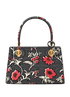 Petite Lee Radziwill High Frequency, &pound;190, Handbags, Black/Red/White, Canvas, Back view